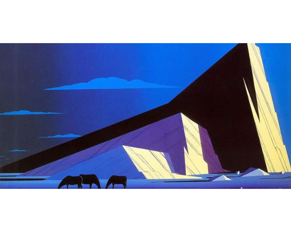 Εκτύπωση έργο τέχνης σε κάμβα τελαρωμένο οριζόντιο 40Χ80εκ 