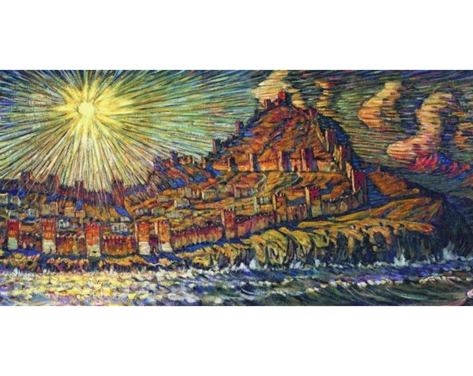 Εκτύπωση έργο τέχνης σε κάμβα τελαρωμένο οριζόντιο 40Χ80εκ 