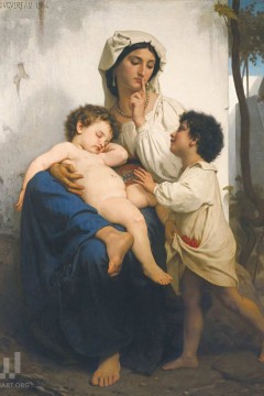  William-Adolphe Bouguereau με τίτλο "Ο Ύπνος" (Le sommeil) Εκτύπωση έργο τέχνης σε κάμβα τελαρωμένο κάθετο 50Χ70εκ 