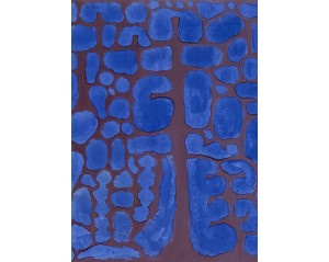 Paul Klee με τίτλο "Late Evening Looking Out of the Woods" (Αργά το βράδυ κοιτάζοντας έξω από το δάσος), Εκτύπωση έργο τέχνης σε κάμβα τελαρωμένο κάθετο 50Χ70εκ 