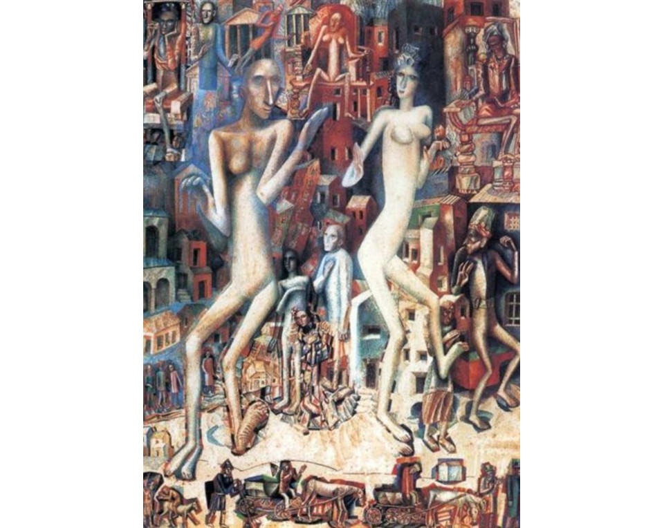 Εκτύπωση έργο τέχνης σε κάμβα τελαρωμένο κάθετο 50Χ70εκ 