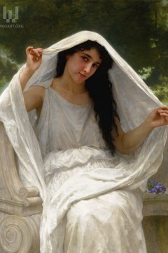 "Το Πέπλο" ("The Veil" ή στα γαλλικά "Le Voile") του Γάλλου ακαδημαϊκού ζωγράφου Γουίλιαμ-Αντόλφ Μπουγκερώ (William-AdAdolphe Bouguereau).  Εκτύπωση έργο τέχνης σε κάμβα τελαρωμένο κάθετο 50Χ70εκ 