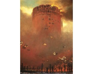 Zdzisław Beksiński Εκτύπωση έργο τέχνης σε κάμβα τελαρωμένο κάθετο 50Χ70εκ 