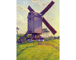 "Ο Μύλος στο Καλφ" (Le Moulin de Kalf) του Βέλγου καλλιτέχνη Τέο βαν Ράισελμπεργκε (Theo van Rysselberghe).  Εκτύπωση έργο τέχνης σε κάμβα τελαρωμένο κάθετο 50Χ70εκ 
