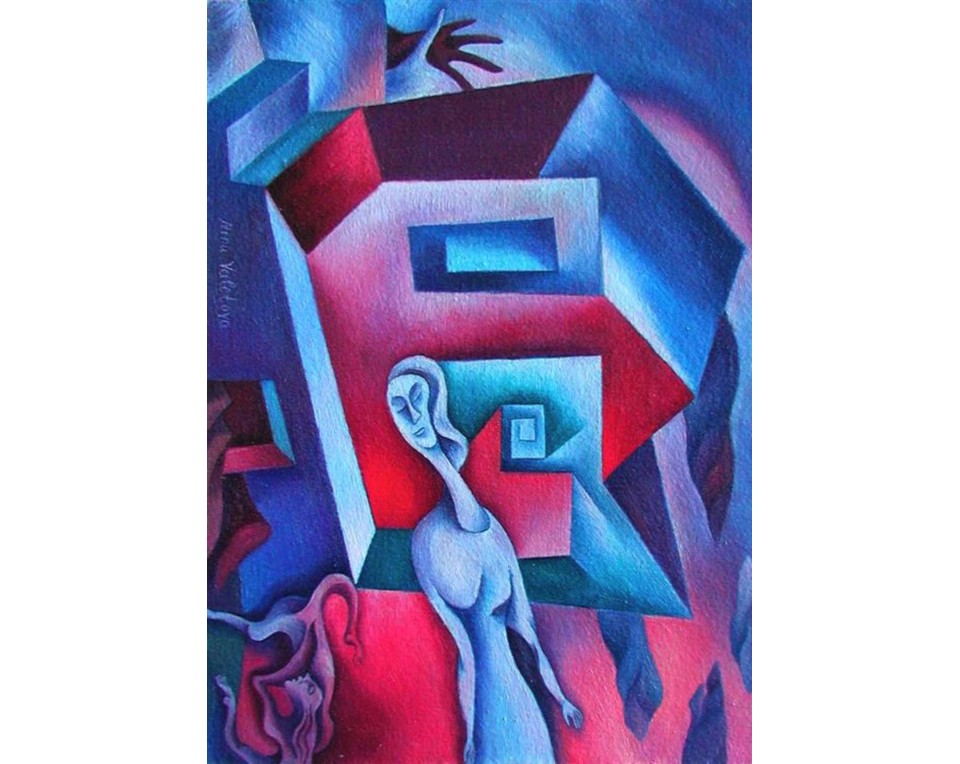 Εκτύπωση έργο τέχνης σε κάμβα τελαρωμένο κάθετο 50Χ70εκ 