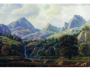 Εκτύπωση έργο τέχνης σε κάμβα τελαρωμένο οριζόντιο 50Χ70εκ 