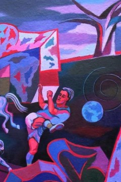 Εκτύπωση έργο τέχνης σε κάμβα τελαρωμένο οριζόντιο 50Χ70εκ 