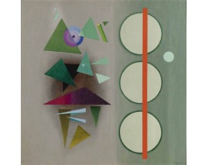 Εκτύπωση έργο τέχνης σε κάμβα τελαρωμένο τετράγωνο 50Χ50εκ 