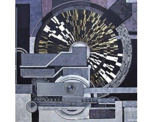 Εκτύπωση έργο τέχνης σε κάμβα τελαρωμένο τετράγωνο 50Χ50εκ 