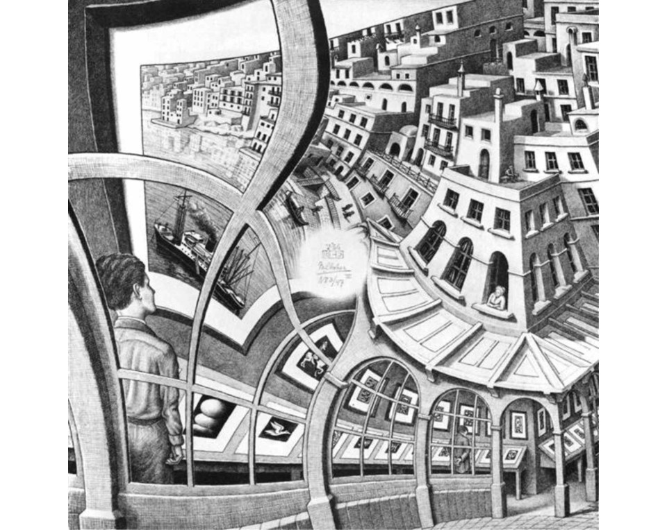 Εκτύπωση έργο τέχνης σε κάμβα τελαρωμένο τετράγωνο 50Χ50εκ 