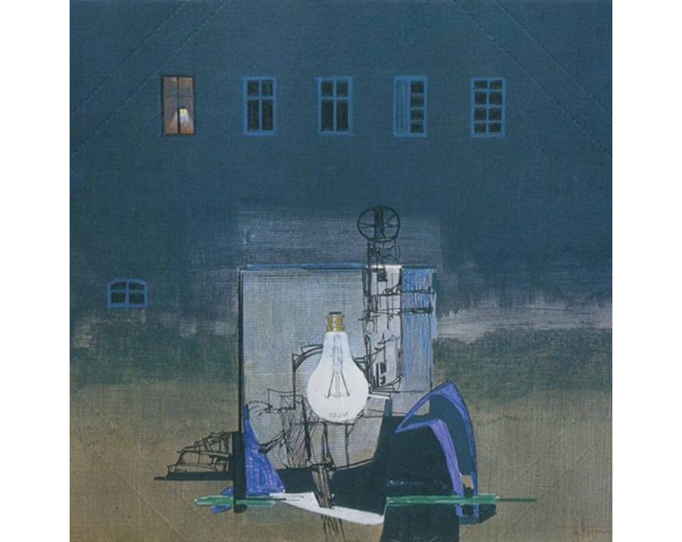 Εκτύπωση έργο τέχνης σε κάμβα τελαρωμένο τετράγωνο 50Χ50εκ 