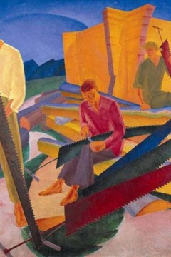 Εκτύπωση έργο τέχνης σε κάμβα τελαρωμένο τετράγωνο 50Χ50εκ 