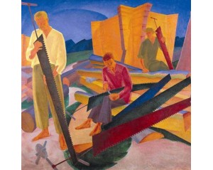 Εκτύπωση έργο τέχνης σε κάμβα τελαρωμένο τετράγωνο 50Χ50εκ 