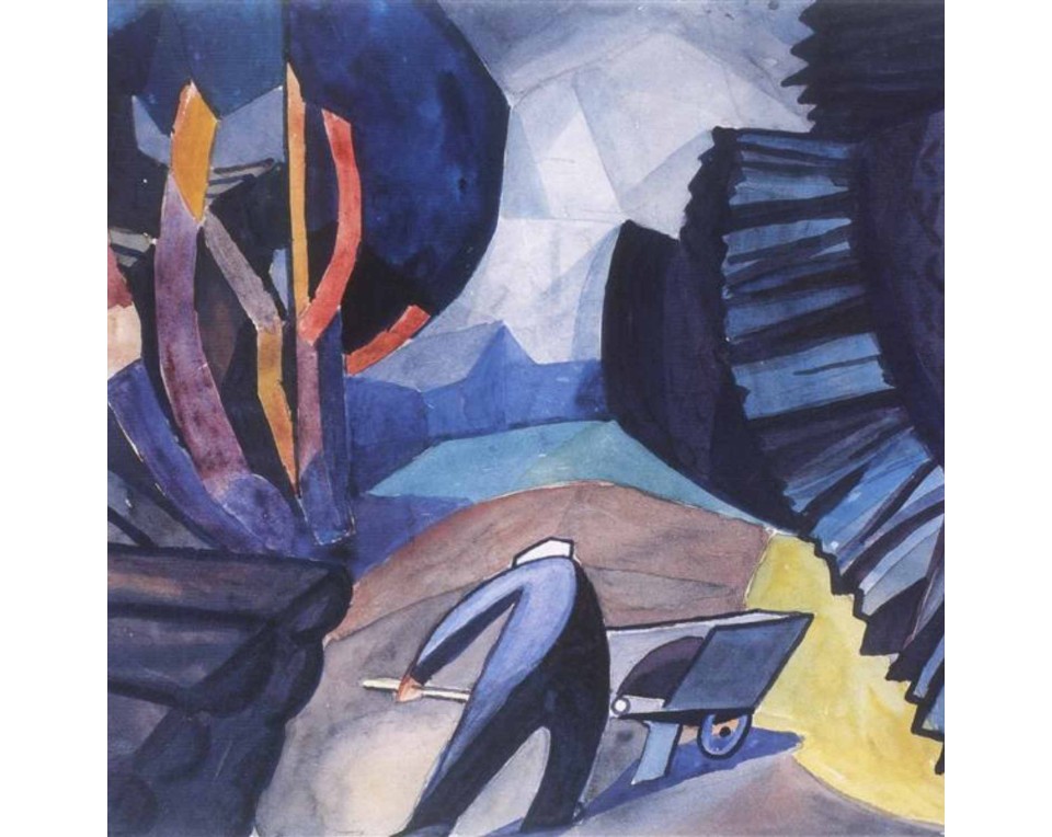 Εκτύπωση έργο τέχνης σε κάμβα τελαρωμένο τετράγωνο 50Χ50εκ 