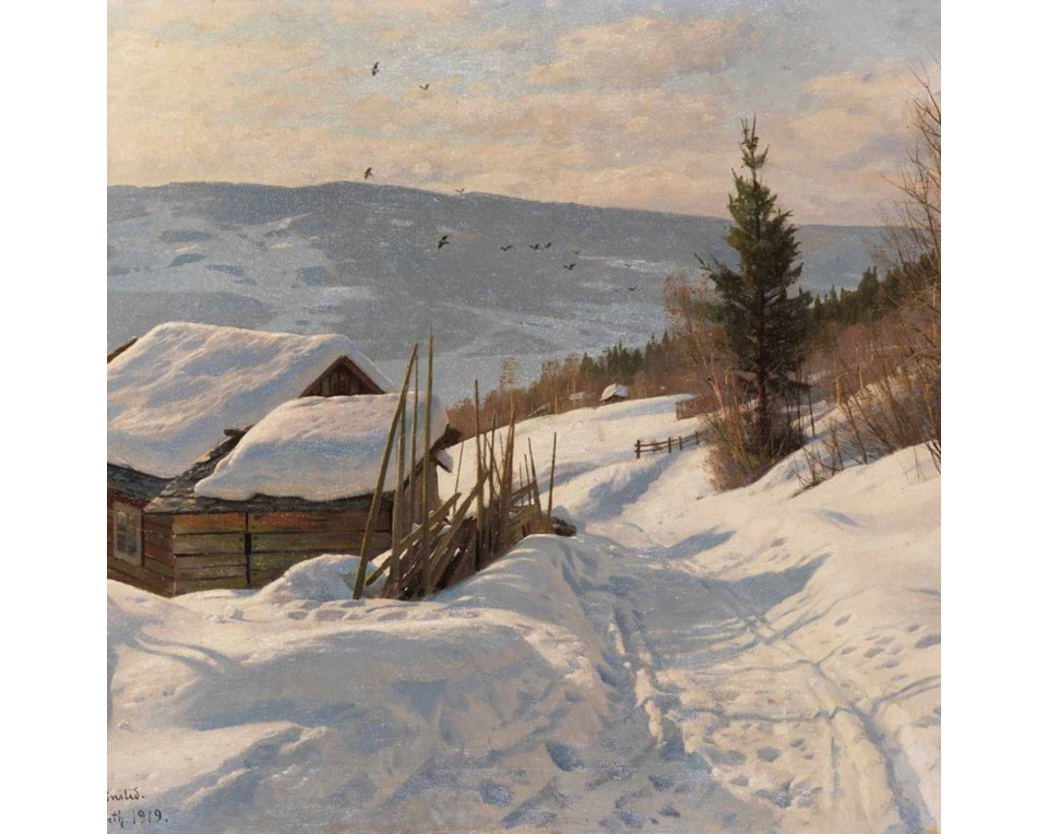 Εκτύπωση έργο τέχνης σε κάμβα τελαρωμένο τετράγωνο 50Χ50εκ 