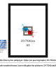 Μαύρη ξύλινη κορνίζα 2εκ με τζάμι 29.7Χ42εκ(A3)