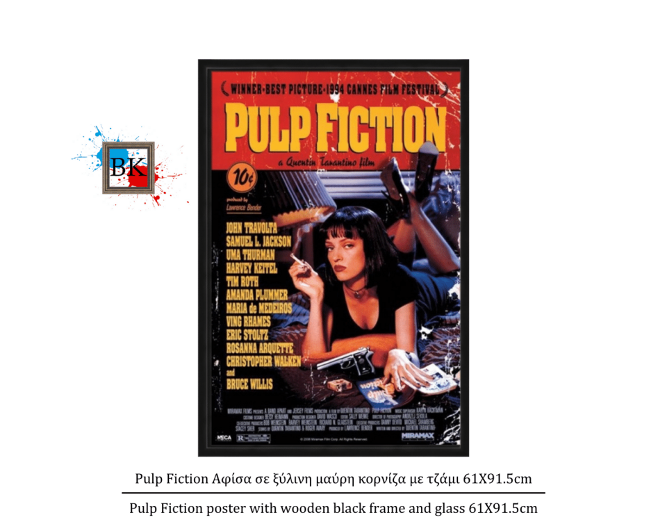 Public Enemy Αφίσα σε ξύλινη μαύρη κορνίζα με τζάμι 61Χ91.5cm