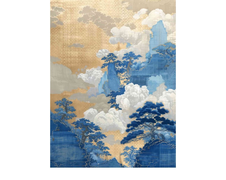 ΠΙΝΑΚΑΣ ΣΕ ΚΑΜΒΑ Utagawa Hiroshige - Ιαπωνική Σύνθεση