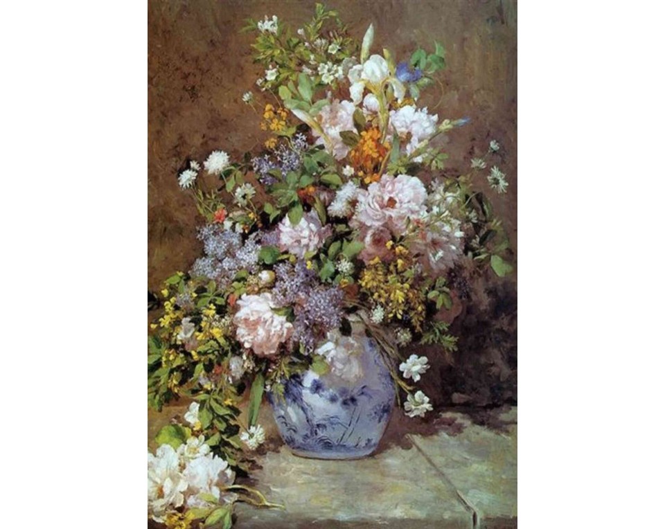 ΠΙΝΑΚΑΣ ΣΕ ΚΑΜΒΑ Pierre-Auguste Renoir - Ανοιξιάτικο Μπουκέτο