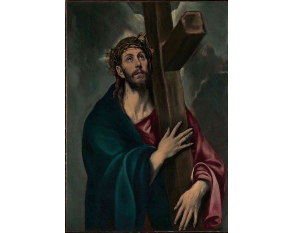 ΠΙΝΑΚΑΣ ΣΕ ΚΑΜΒΑ El Greco - Ο Χριστός Φέρων τον Σταυρό