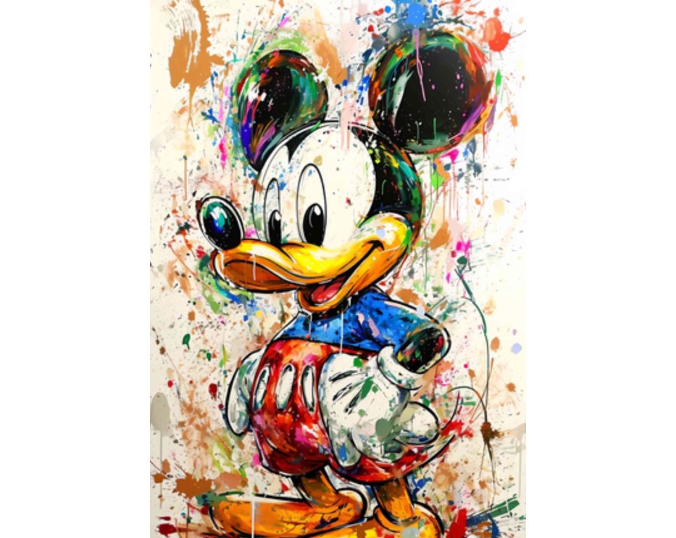 ΠΙΝΑΚΑΣ ΣΕ ΚΑΜΒΑ Donald Duck Street Art