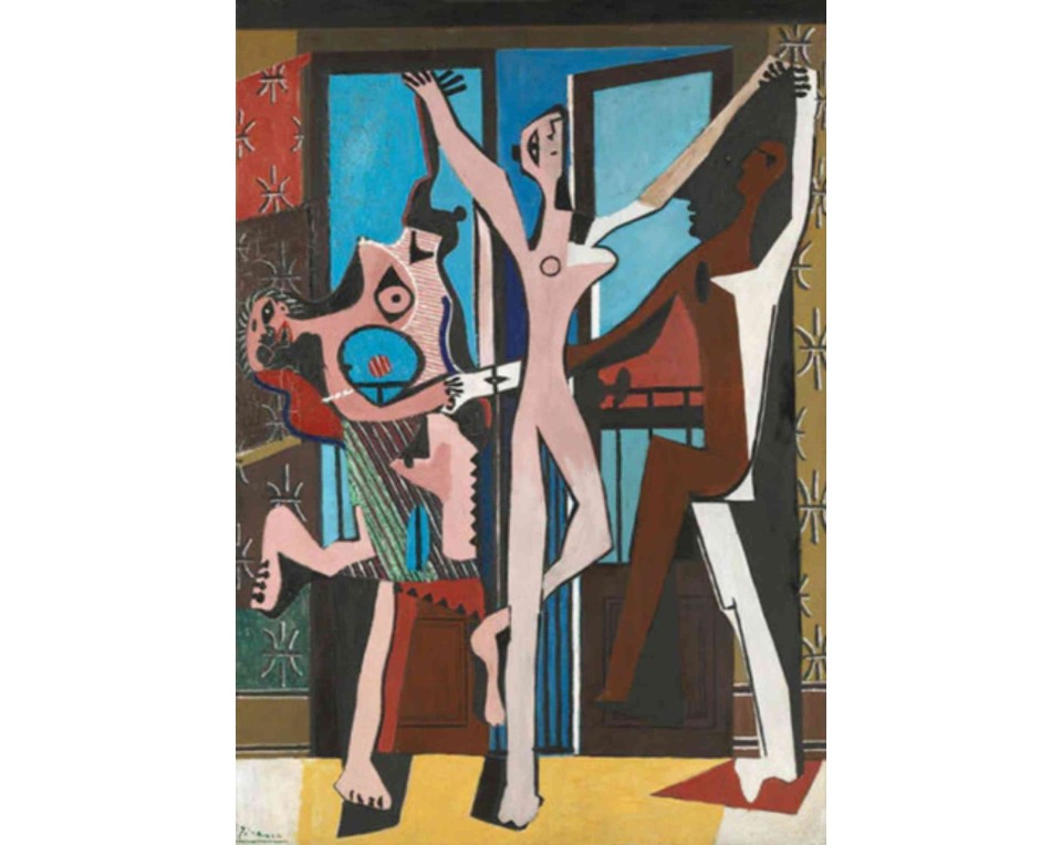 ΠΙΝΑΚΑΣ ΣΕ ΚΑΜΒΑ Pablo Picasso - Οι Τρεις Χορευτές