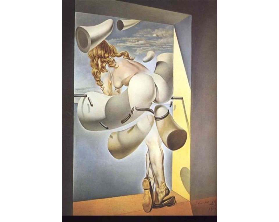 ΠΙΝΑΚΑΣ ΣΕ ΚΑΜΒΑ Salvador Dalí - Νεαρή Παρθένος Αυτο-Σοδομιζόμενη από τα Κέρατα της Ίδιας της Αγνότητας