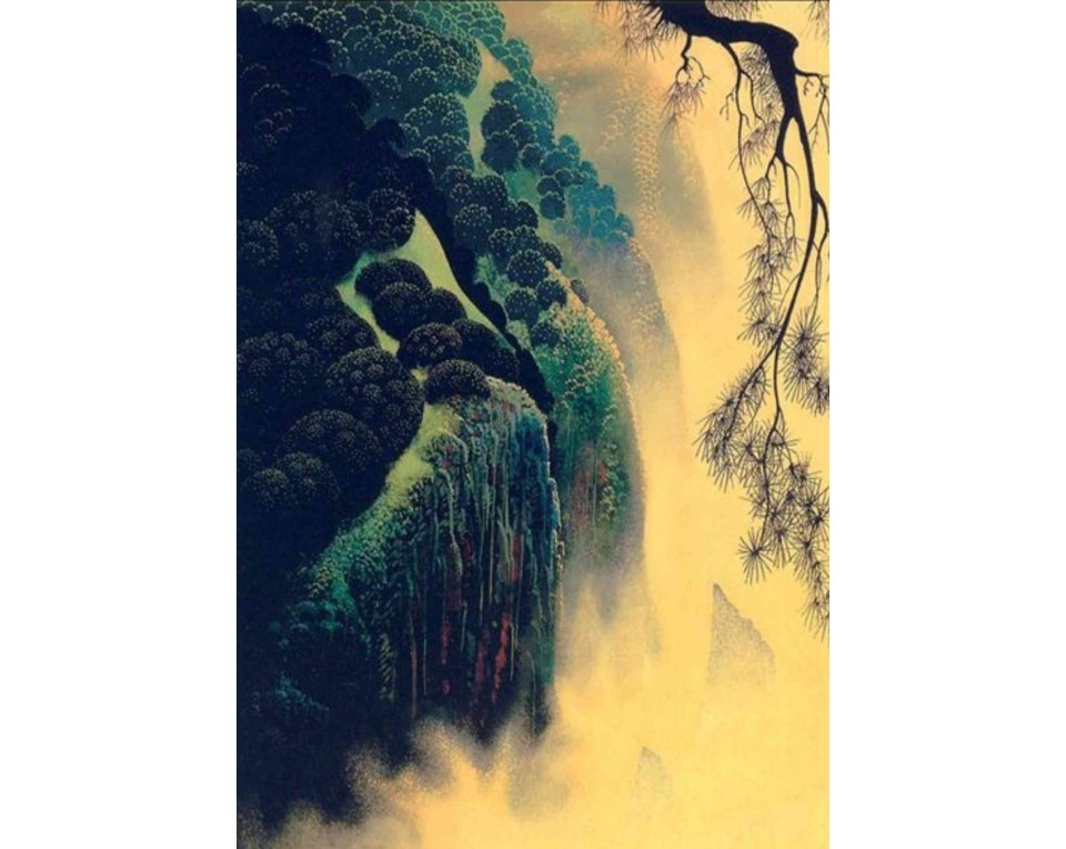 ΠΙΝΑΚΑΣ ΣΕ ΚΑΜΒΑ Eyvind Earle - Κοσμημένη Ακτή