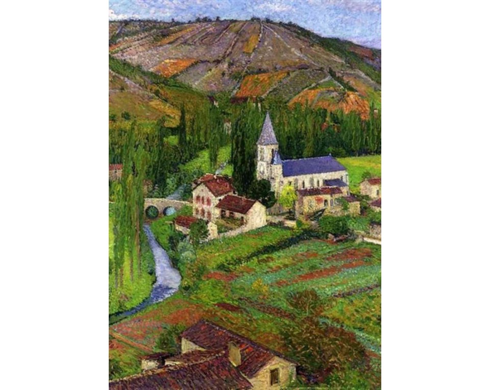 ΠΙΝΑΚΑΣ ΣΕ ΚΑΜΒΑ Henri Martin - Η Εκκλησία της Λαμπαστίντ-ντυ-Βερ
