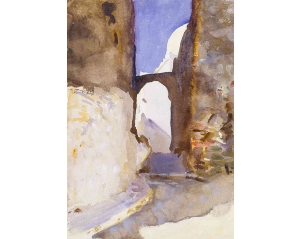 ΠΙΝΑΚΑΣ ΣΕ ΚΑΜΒΑ John Singer Sargent - Δρόμος στην Ταγγέρη