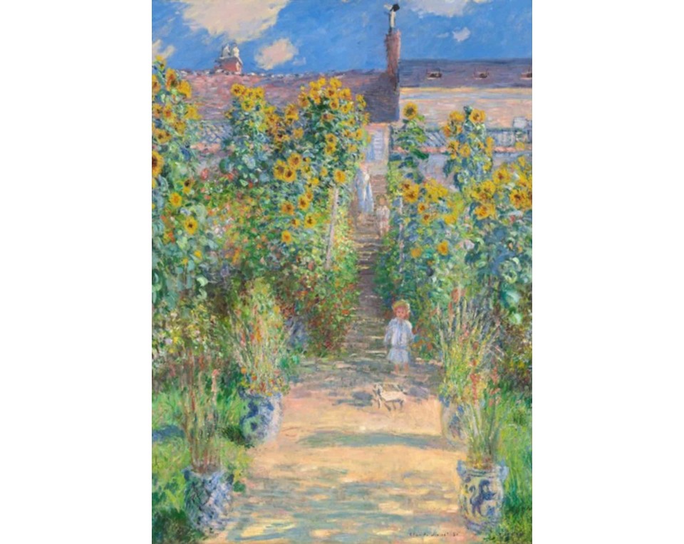 ΠΙΝΑΚΑΣ ΣΕ ΚΑΜΒΑ Claude Monet - Ο Κήπος του Καλλιτέχνη στο Βετέιγ