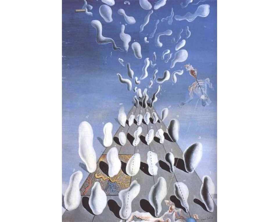 ΠΙΝΑΚΑΣ ΣΕ ΚΑΜΒΑ Salvador Dalí - Inaugural Gooseflesh / Αρχικό Ρίγος