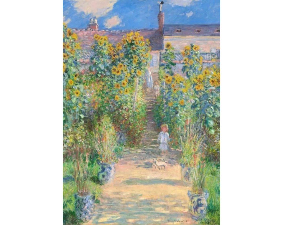 ΠΙΝΑΚΑΣ ΣΕ ΚΑΜΒΑ Claude Monet - Ο Κήπος του Καλλιτέχνη στο Βετέιγ