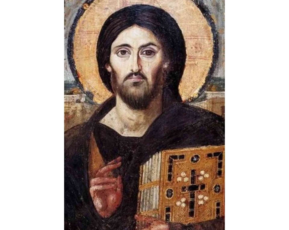 ΠΙΝΑΚΑΣ ΣΕ ΚΑΜΒΑ Ο Χριστός Παντοκράτωρ του Σινά
