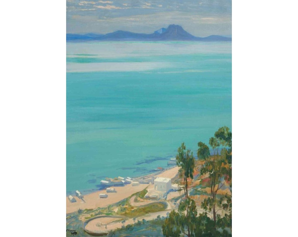 ΠΙΝΑΚΑΣ ΣΕ ΚΑΜΒΑ Sir John Lavery - Το Πρωινό στον Κόλπο της Τύνιδας