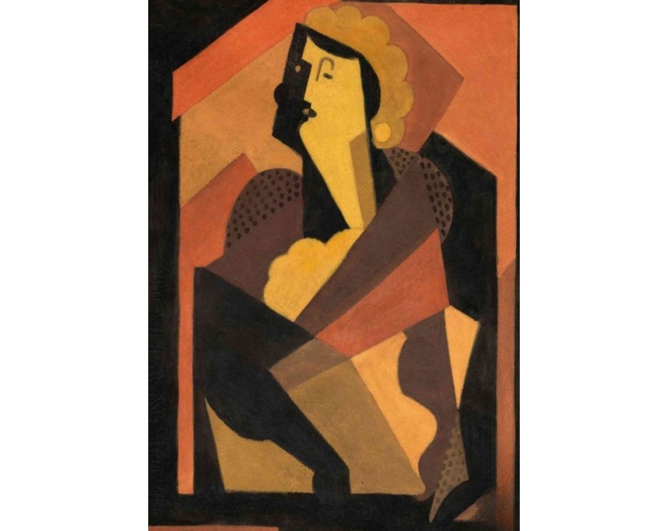 ΠΙΝΑΚΑΣ ΣΕ ΚΑΜΒΑ Albert Gleizes - Γυναίκα με Μαύρο Γάντι