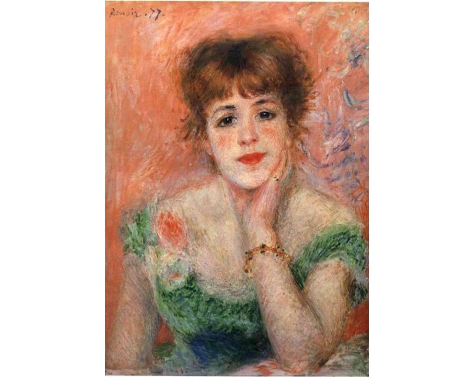 ΠΙΝΑΚΑΣ ΣΕ ΚΑΜΒΑ Pierre-Auguste Renoir - Πορτρέτο της Ηθοποιού Ζαν Σαμαρί