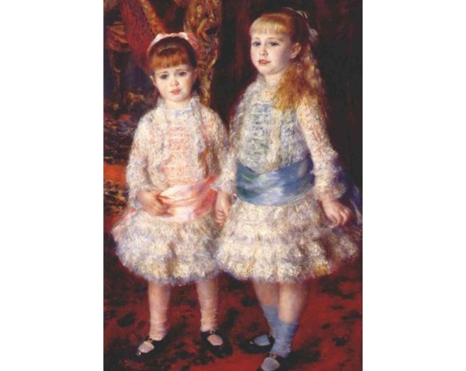 ΠΙΝΑΚΑΣ ΣΕ ΚΑΜΒΑ Pierre-Auguste Renoir - Ροζ και Μπλε