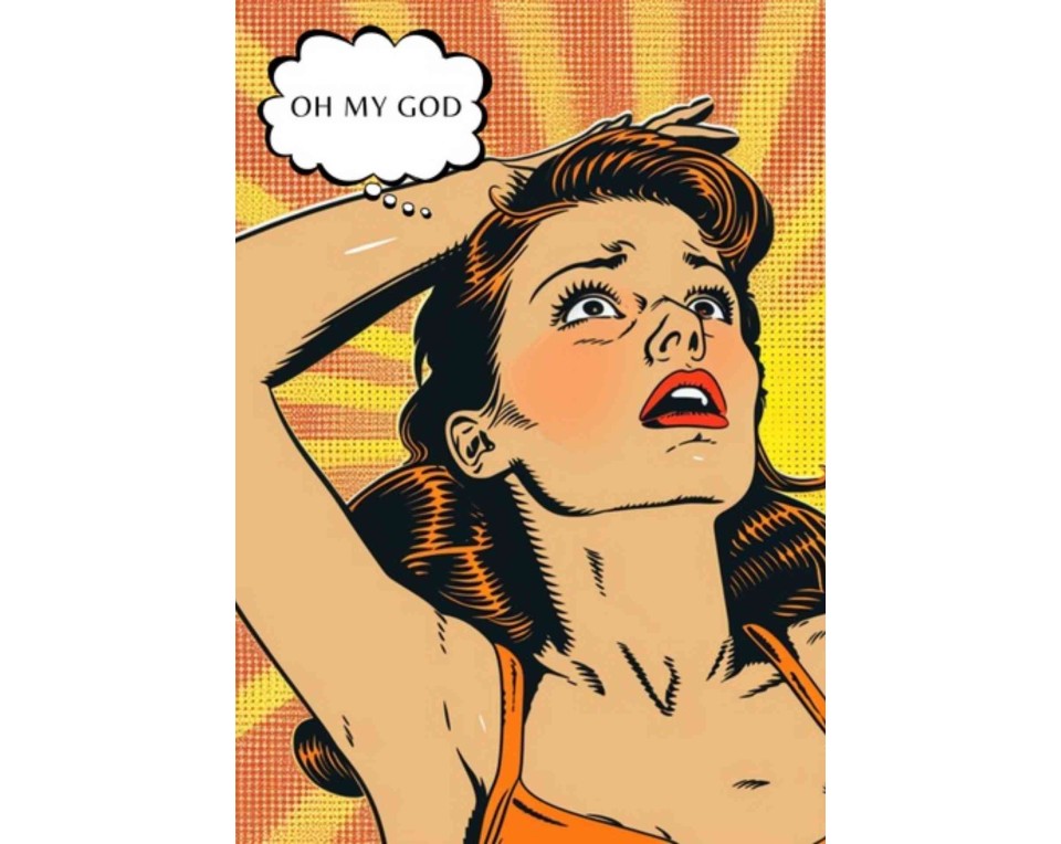 ΠΙΝΑΚΑΣ ΣΕ ΚΑΜΒΑ Pop Art Oh My God