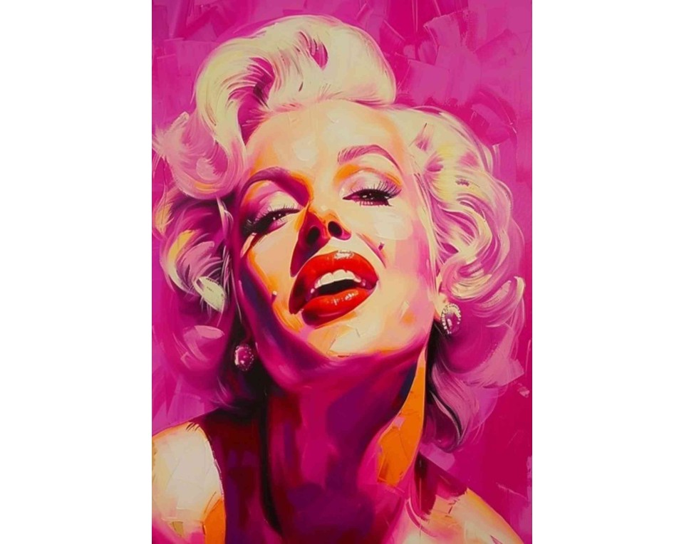 ΠΙΝΑΚΑΣ ΣΕ ΚΑΜΒΑ Andy Warhol - Marilyn Monroe Pop Art