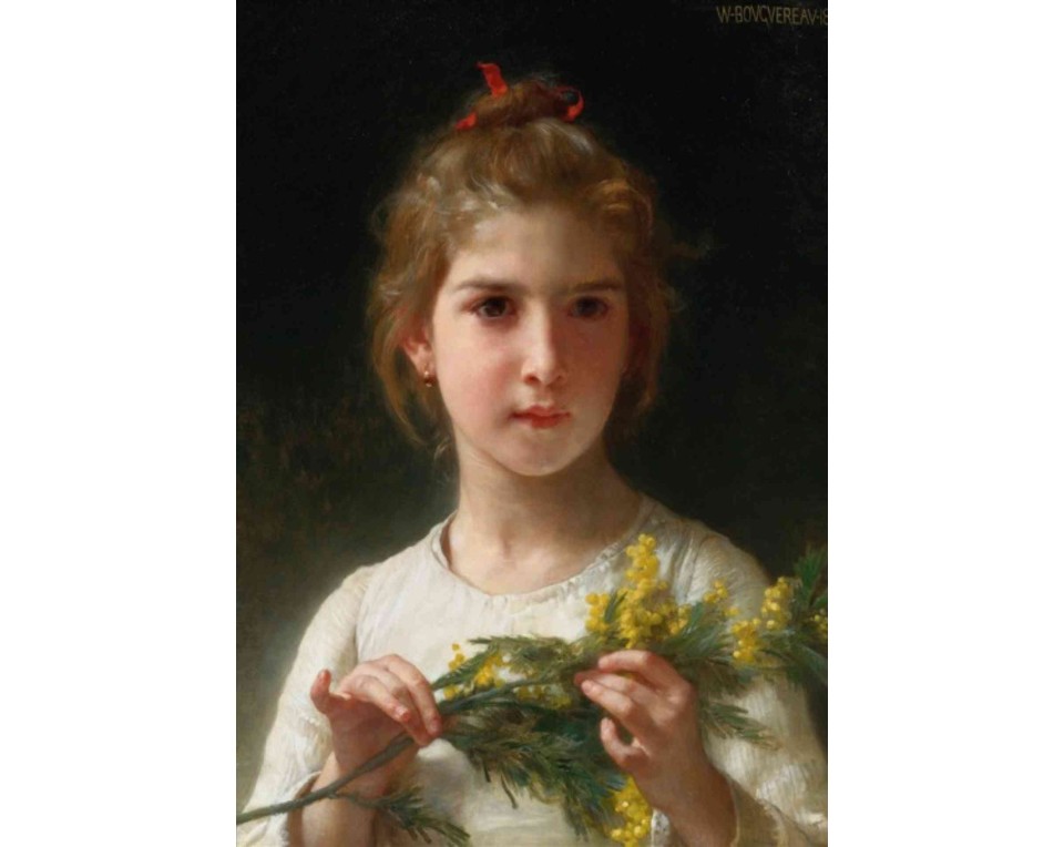ΠΙΝΑΚΑΣ ΣΕ ΚΑΜΒΑ William-Adolphe Bouguereau - Μιμόζα