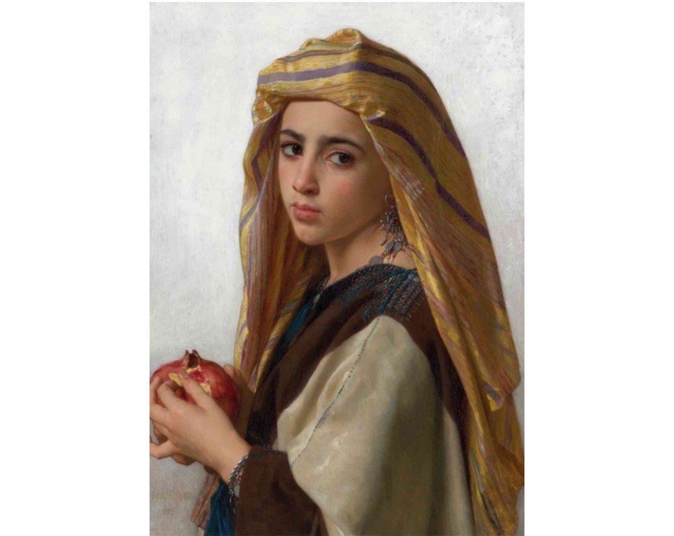 ΠΙΝΑΚΑΣ ΣΕ ΚΑΜΒΑ William-Adolphe Bouguereau - Κορίτσι με Ρόδι