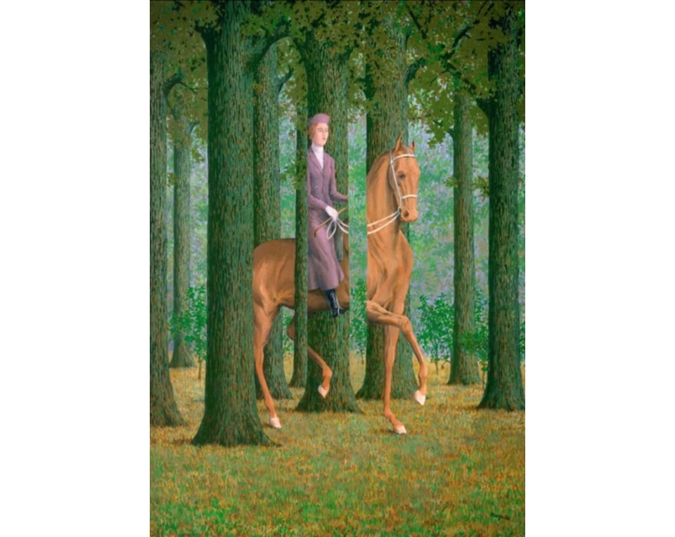 ΠΙΝΑΚΑΣ ΣΕ ΚΑΜΒΑ René Magritte - Το Λευκό Ενέχυρο