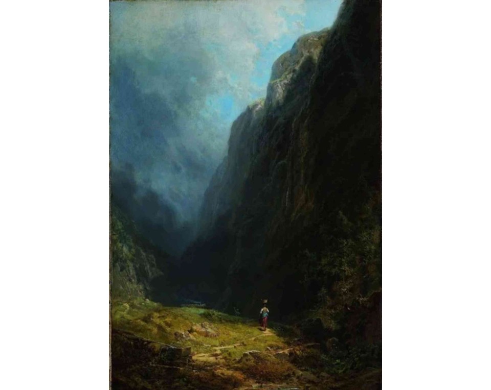 ΠΙΝΑΚΑΣ ΣΕ ΚΑΜΒΑ Gustave Doré / Romantic Era School - Ορεινό Πέρασμα