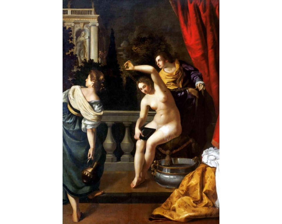 ΠΙΝΑΚΑΣ ΣΕ ΚΑΜΒΑ Artemisia Gentileschi - Η Βηθσαβεέ στο Λουτρό της