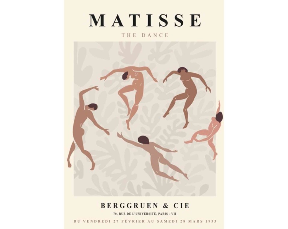 ΠΙΝΑΚΑΣ ΣΕ ΚΑΜΒΑ Henri Matisse - Ο Χορός