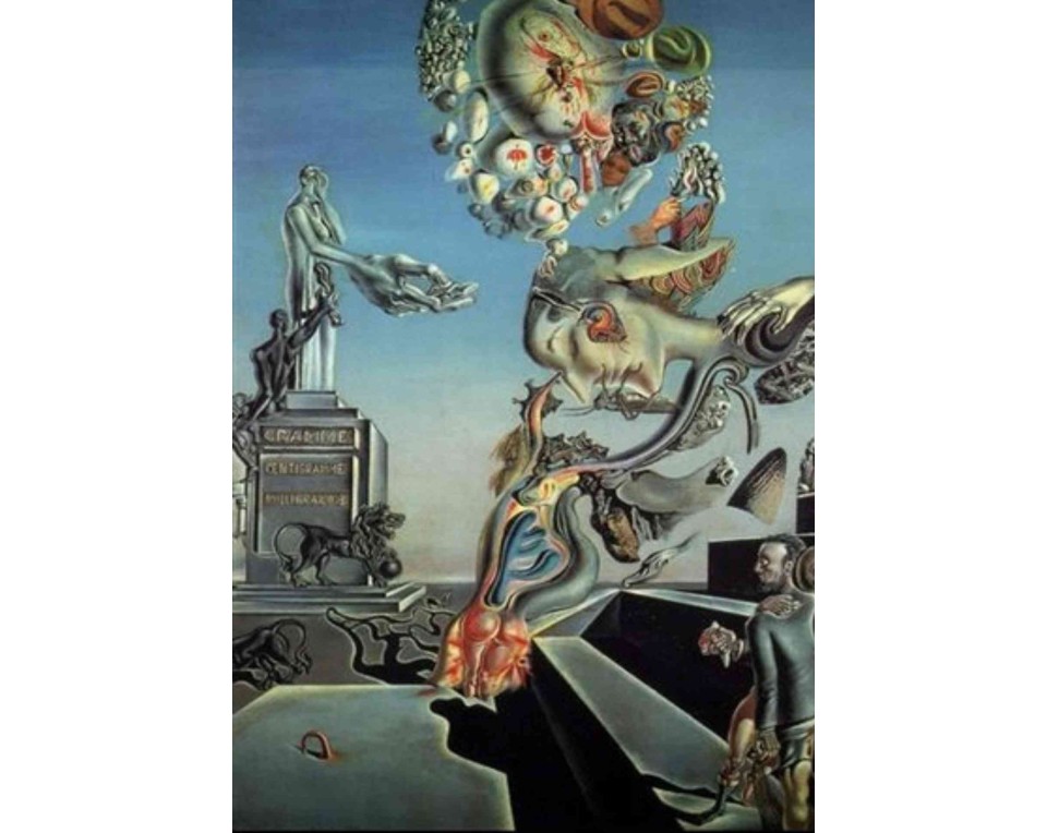 ΠΙΝΑΚΑΣ ΣΕ ΚΑΜΒΑ Salvador Dalí - Το Πένθιμο Παιχνίδι