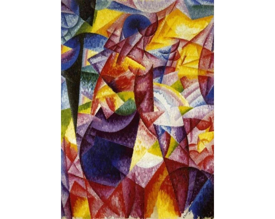 ΠΙΝΑΚΑΣ ΣΕ ΚΑΜΒΑ Gino Severini - Δυναμισμός μιας Χορεύτριας