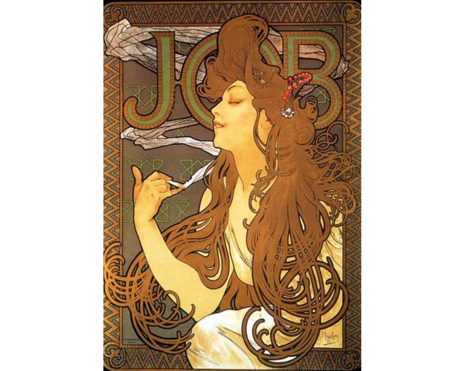 ΠΙΝΑΚΑΣ ΣΕ ΚΑΜΒΑ Alphonse Mucha - JOB
