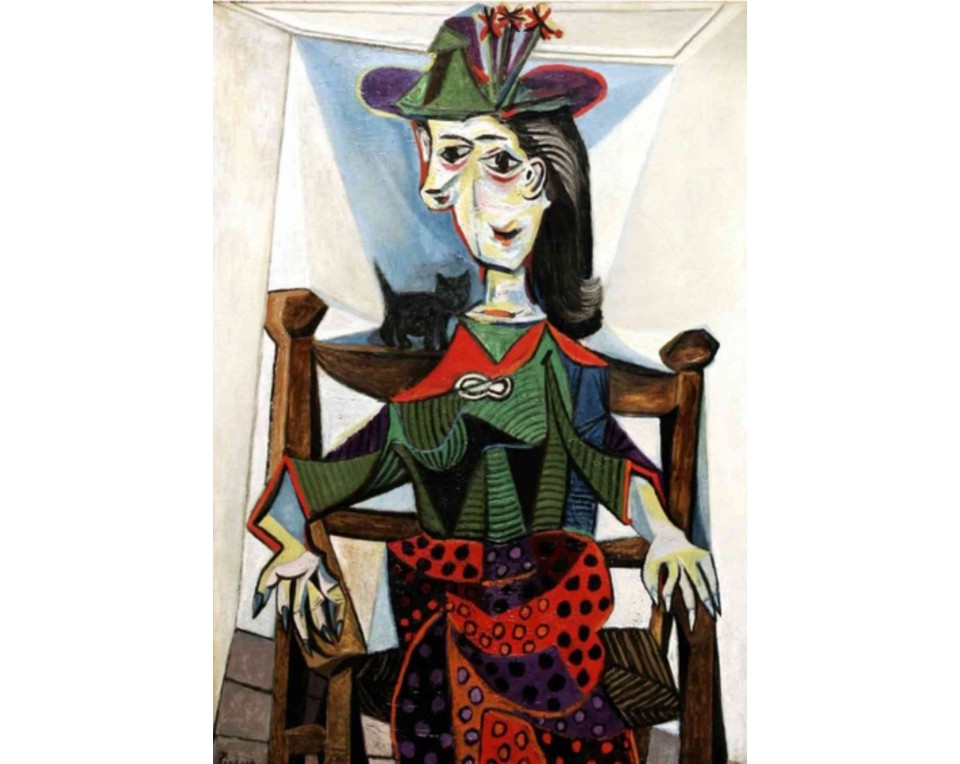 ΠΙΝΑΚΑΣ ΣΕ ΚΑΜΒΑ Pablo Picasso - Ντόρα Μάαρ με Γάτα
